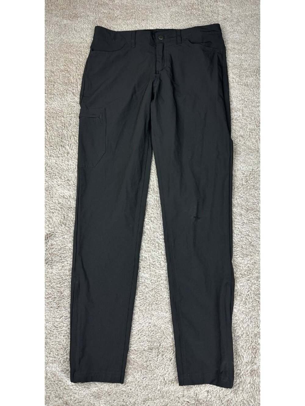 Patagonia Womens Size 6 Skyline Traveler Pants Black Hiking Ankle Zip STY55650 - Picture 3 of 16